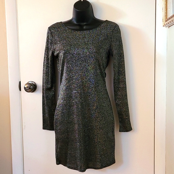 H&M Glittery BodyCon Long Sleeve Dress - Picture 2 of 7